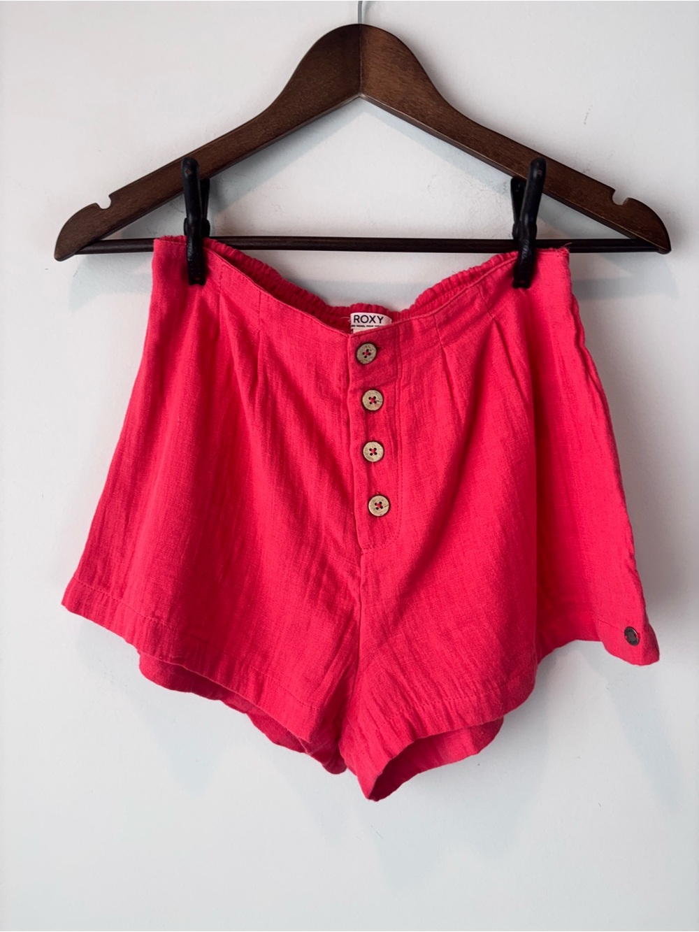 Roxy Women’s Small/Petite Coral Button-Front Shorts